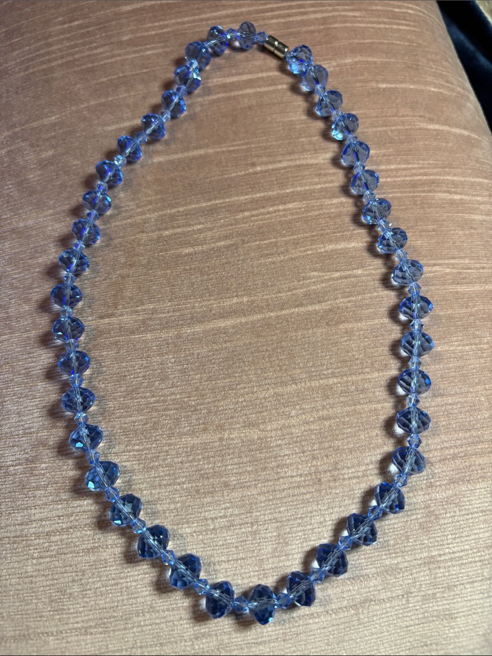Blue Crystal Bead Necklace - Women's Jewelry